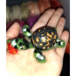KAPLUMBAĞA FIGÜR / Needle Felted Turtle
