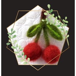Kiraz Broş / Cherry Brooch 