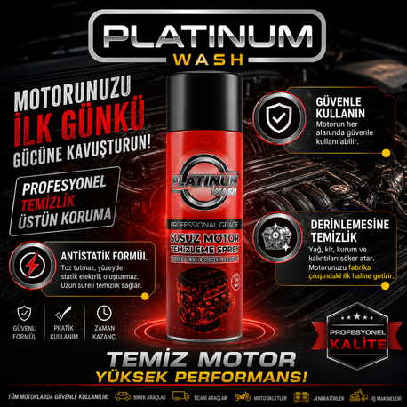 PLATİNUM WASH SUSUZ MOTOR TEMİZLEME 500ML