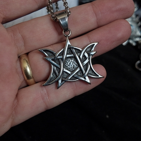 Pentagram Kolye Çelik