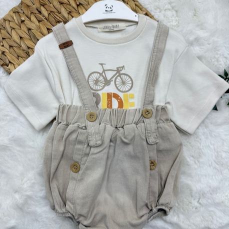 ERKEK BEBEK PAMUKLU KUMAŞ SALOPET