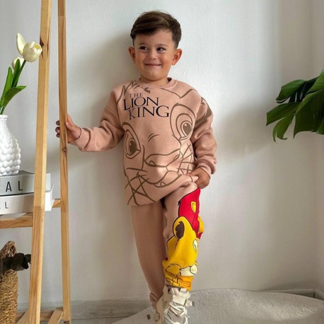  ERKEK ÇOCUK PAMUKLU 2'Lİ ALT ÜST TAKIM EŞOFMAN TAKIMI