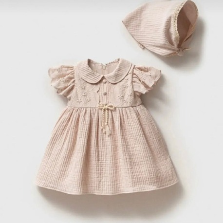 KIZ BEBEK PAMUKLU ELBİSE