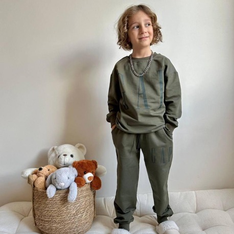 ERKEK ÇOCUK GAP MODEL PAMUKLU 2Lİ EŞOFMAN TAKIMI