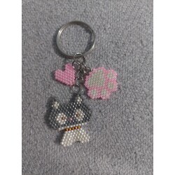 gri kedi pembe pati