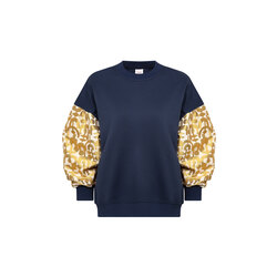 Lacivert Şardonlu Sweatshirt Harman