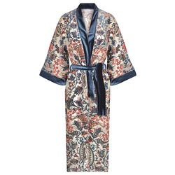 Postbohem Tül Kadife Kimono Azul 