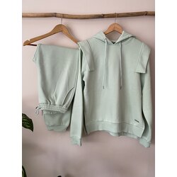 Mint kapüşonlu eşofman takımı