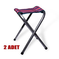 Metal Katlanır Tabure Piknik ,Balıkçı ,Plaj ,Kamp Taburesi - 2 ADET