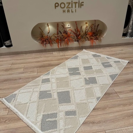 Focus Serisi Renkli Kalın Modern Makine Halısı 4 metre kare 