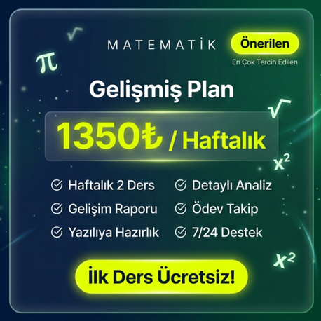 Gelişmiş plan - Haftalık