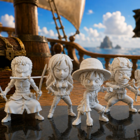  One Piece Korsanlar Serisi – 6 Farklı Karakter Bir Arada Figür Seti✨