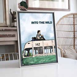 İnto The Wild Film Posteri llüstrasyon Tasarımlı Tablo BOYUT:(A3) 30 x 42,0 CM |