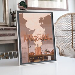 Ratatuy Alternatif Poster llüstrasyon Tasarımlı Tablo BOYUT:(A3) 30 x 42,0 CM |  