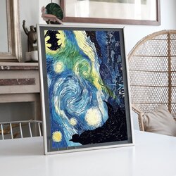 The Batman Gotham Vincent van Gogh Tasarımlı Tablo BOYUT:(A3) 30 x 42,0 CM |  