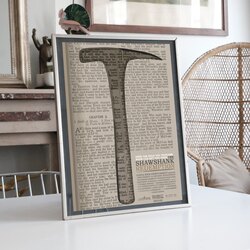 Esaretin Bedeli Filmi Poster llüstrasyon Tasarımlı Tablo BOYUT:(A3) 30 x 42,0 CM |  