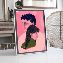 Normal People Alternatif Poster llüstrasyon Tasarımlı Tablo BOYUT:(A3) 30 x 42,0 CM |  