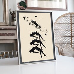 Uzay ve İnsan Metaforu llüstrasyon Tasarımlı Tablo BOYUT:(A3) 30 x 42,0 CM |
