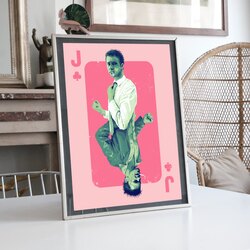 Fight Club Pink Portrait Vintage llüstrasyon Tasarımlı Tablo BOYUT:(A3) 30 x 42,0 CM |    