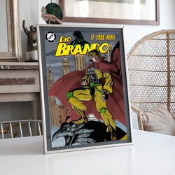 JoJo's Bizarre Adventure Dio Brando Alternatif Poster Tasarımı BOYUT:(A3) 30 x 42,0 CM |