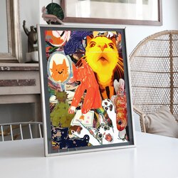 Rastgele İnternnet Kedileri İllüstrasyon Tablo Tasarımı BOYUT:(A3) 30 x 42,0 CM |