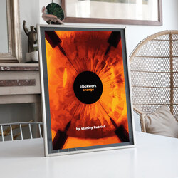 Otomatik Portakal Alternatif Poster llüstrasyon Tasarımlı Tablo BOYUT:(A3) 30 x 42,0 CM