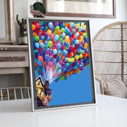Up-Yukarı Bak Filmi llüstrasyon Tasarımlı Tablo BOYUT:(A3) 30 x 42,0 CM |  