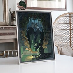 Harry Potter Ayna/Geçmiş Fan Art llüstrasyon Tasarımlı Tablo BOYUT:(A3) 30 x 42,0 CM |