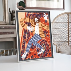 The Big Lebowski Kırmızı Halı İllüstrasyon Tasarımı BOYUT(A3) 30 x 42,0 CM |