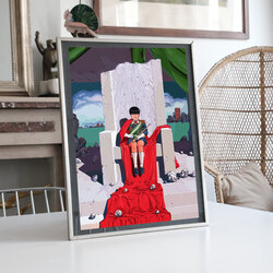 Akira Japon İmparatoru Alternatif llüstrasyon Tasarımlı Tablo BOYUT:(A3) 30 x 42,0 CM |
