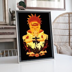Naruto Uzumaki Poster Alternatif Anime llüstrasyon Tasarımlı Tablo BOYUT:(A3) 30 x 42,0 CM |