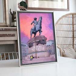 Before Sunrise Alternatif Film Posteri İllüstrasyon Tasarımı BOYUT:(A3) 30 x 42,0 CM |