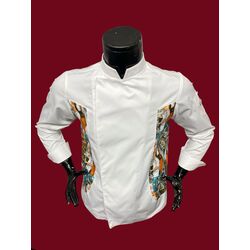 W-CHEFS  PAMUKLU DELUXE V YAKA FRANSIZ MODEL BLAZER ŞEF CEKETİ