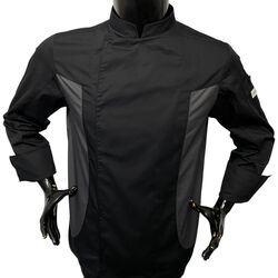 B-GREY PAMUKLU DELUXE V YAKA FRANSIZ MODEL BLAZER ŞEF CEKETİ