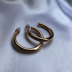 Gold Halka Küpe