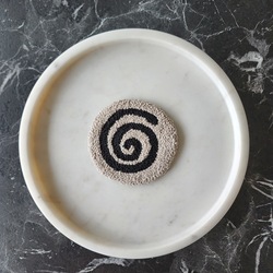 Spiral Desenli Bardak Altlığı