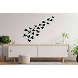 Ahşap Duvar Dekoru Kuşlar 80cm