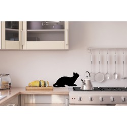 Ahşap Duvar Dekoru Sarman Kedi 40cm
