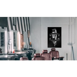 Barbersop Metal Tablo