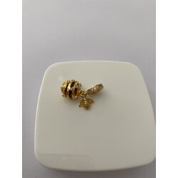 Arı kovanı charm altın kaplama