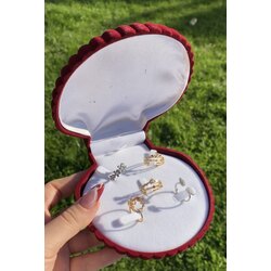 Midye 5li yüzük kutusu
