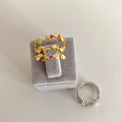 Multi Heart yüzük (gold)