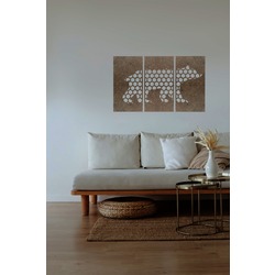 Puzzle&Wood Ayı Figürü - MDF Tablo Petek Model
