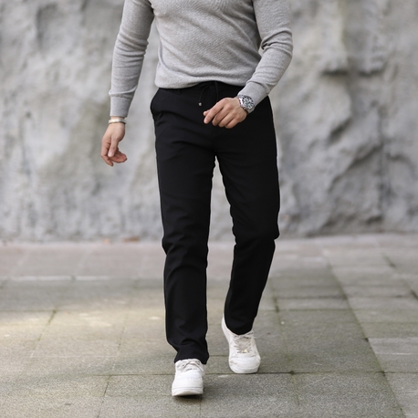 YARIM LASTİKLİ İPLİ SELİM FİT KUMAŞ PANTOLON P006
