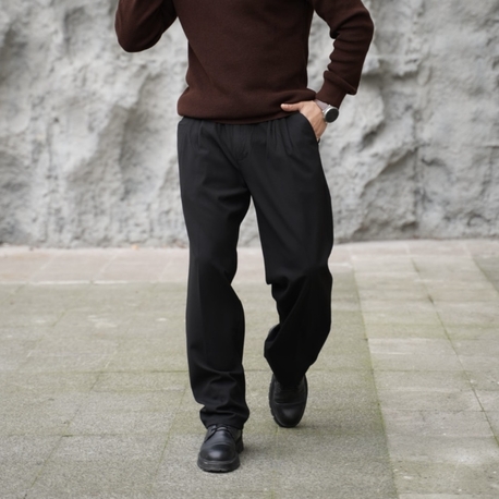 BAGGY KALIP 2 PİLE KUMAŞ PANTOLON P004