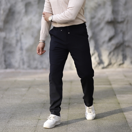 YARIM LASTİKLİ İPLİ SELİM FİT KUMAŞ PANTOLON P006