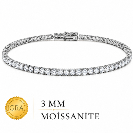 3 MM Moissanite Gra Sertifika
