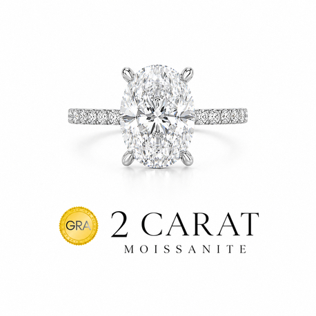 2 Carat  Moissanite Gra Sertifika