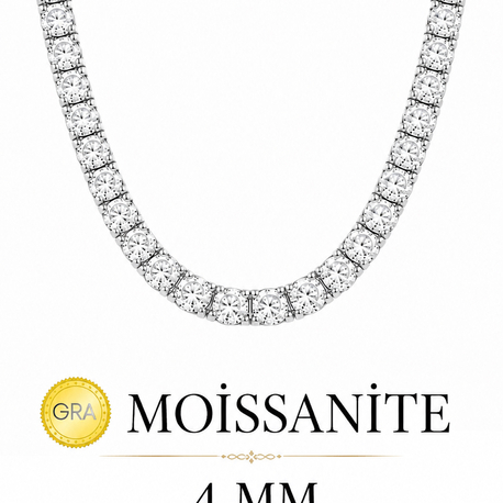 4 MM Moissanite Gra Sertifika