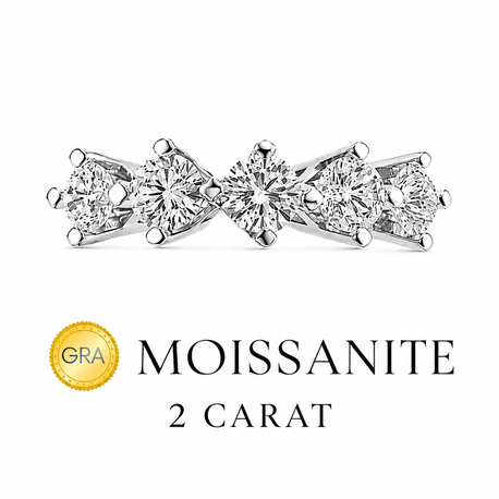 2 Carat Moissanite Gra Sertifika